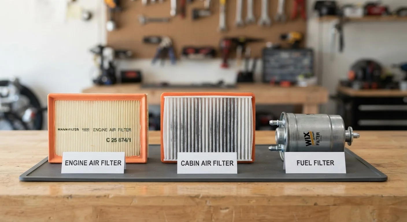 Air Filter, Cabin Filter, Fuel Filter: What Each One Does