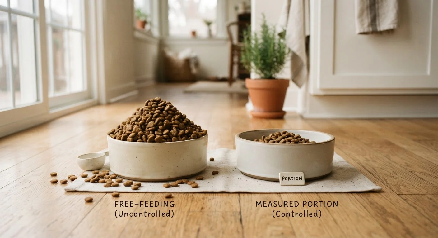 Feeding Schedules: Free-Feeding vs. Measured Meals