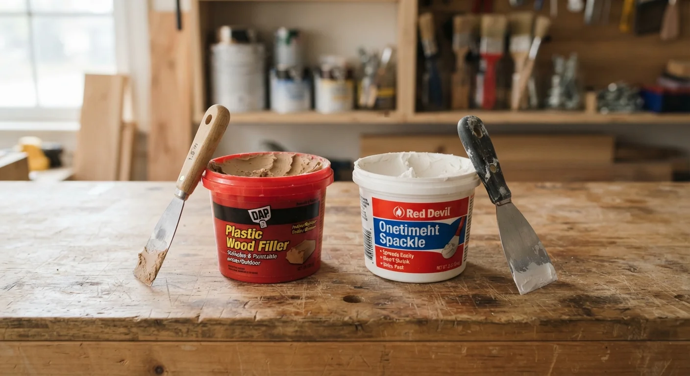 Wood Filler vs. Spackle: Choosing the Right Compound for the Job